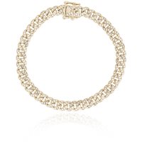 Bracciale Mabina Donna bracciale argento groumette con piastra in Argento Zircone 533454-M - 533454-M